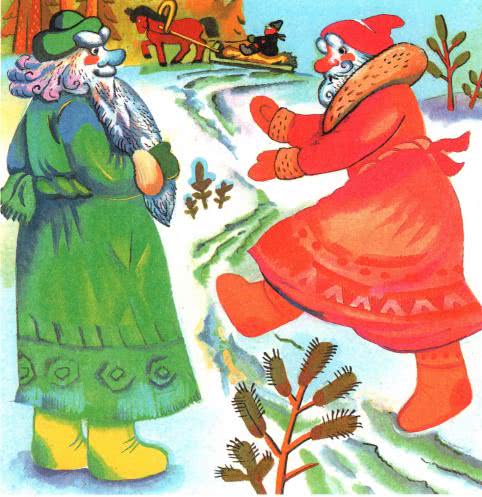 Арты русская народная сказка два мороза (50 фото)