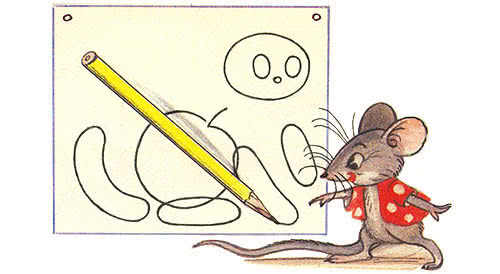 Мышонок и карандаш