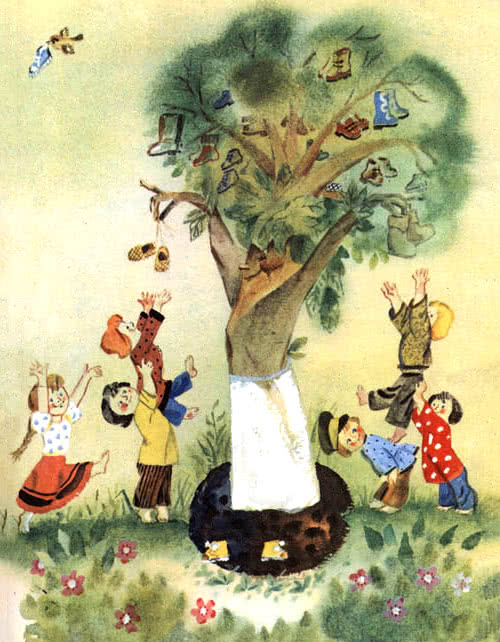 дерево и дети