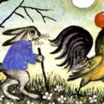 Лиса, заяц и петух