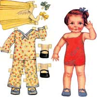 Бумажные куколки с одеждой