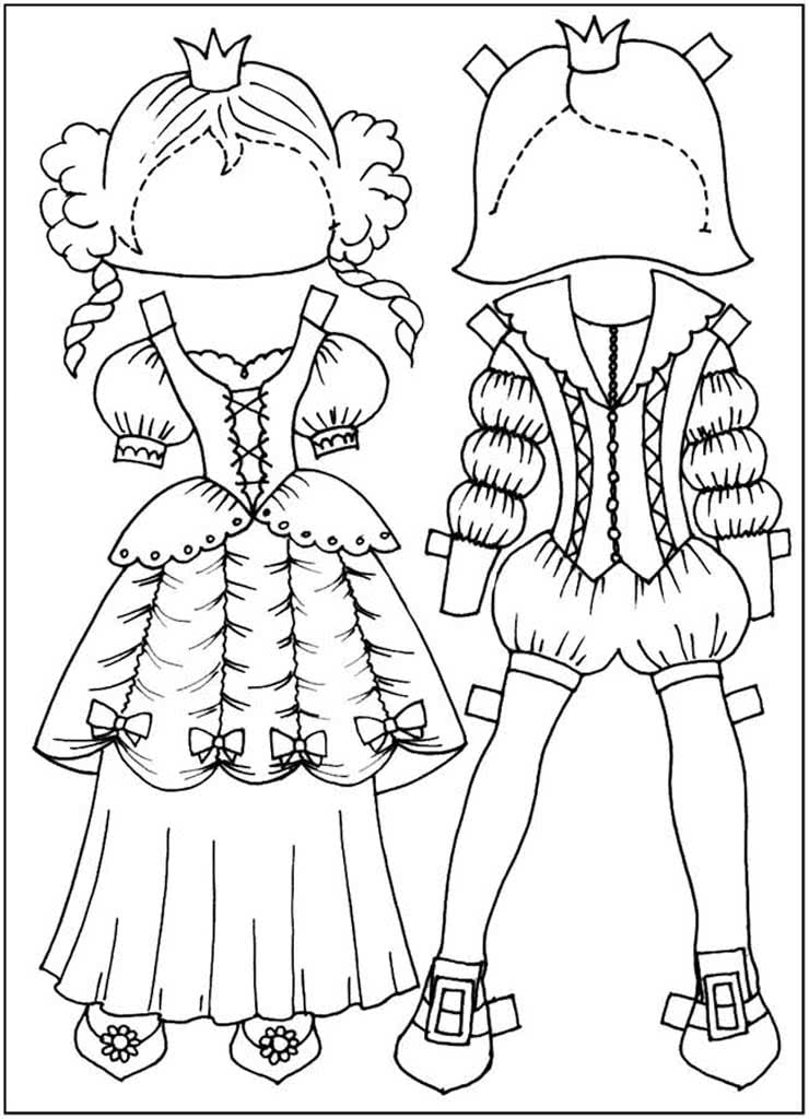 Одежда для бумажных кукол карнавальные костюмы
