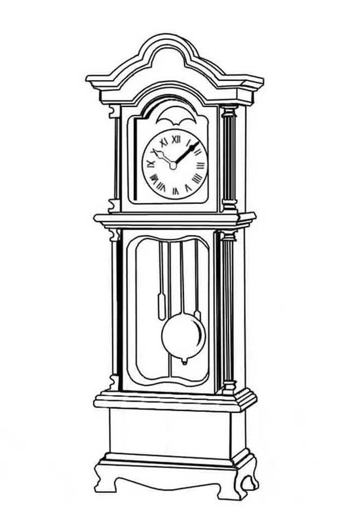 Напольные часы с гирями