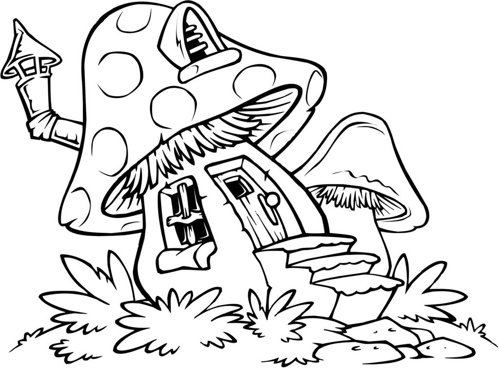 Дом в виде гриба
