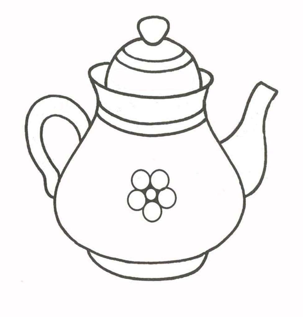 Заварной чайник с цветком