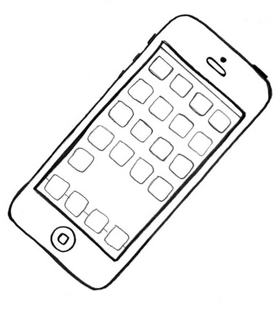 Смартфон с приложениями