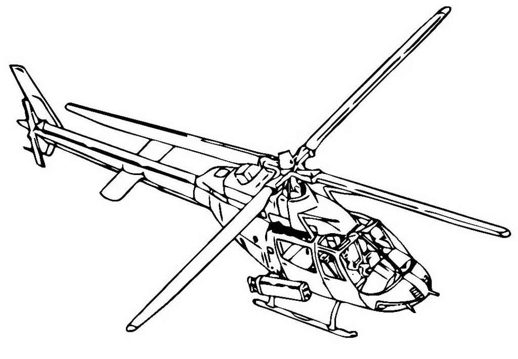 Военный вертолет на лыжах
