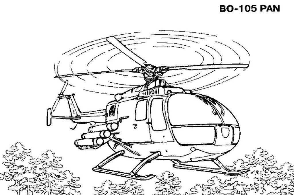 Боевой вертолет ВО-105 PAN