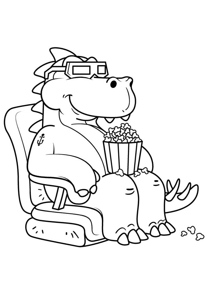 Динозавр в кинотеатре