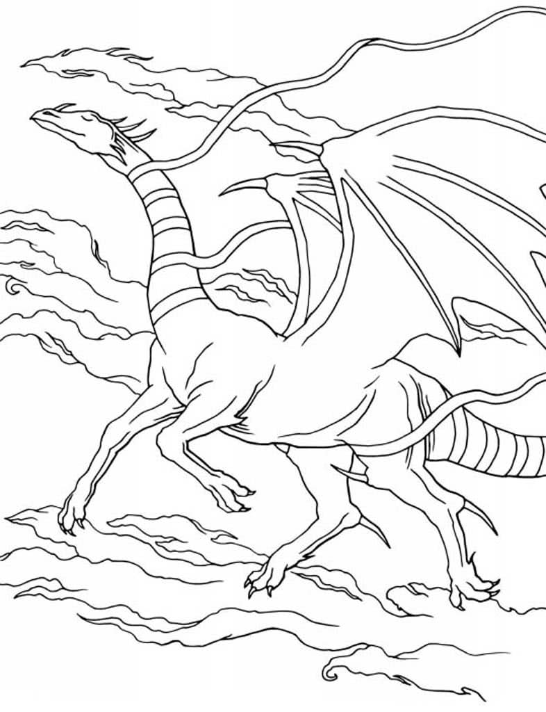 Летающий сказочный дракон