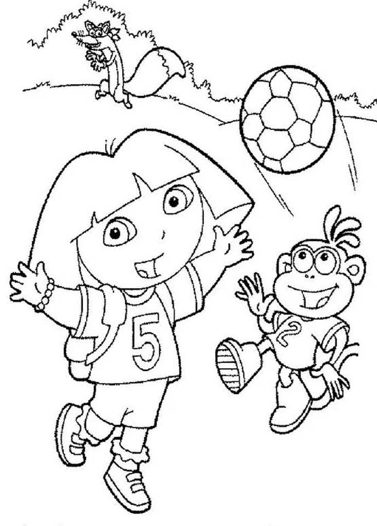 Девочка с обезьянкой и футбольным мячом
