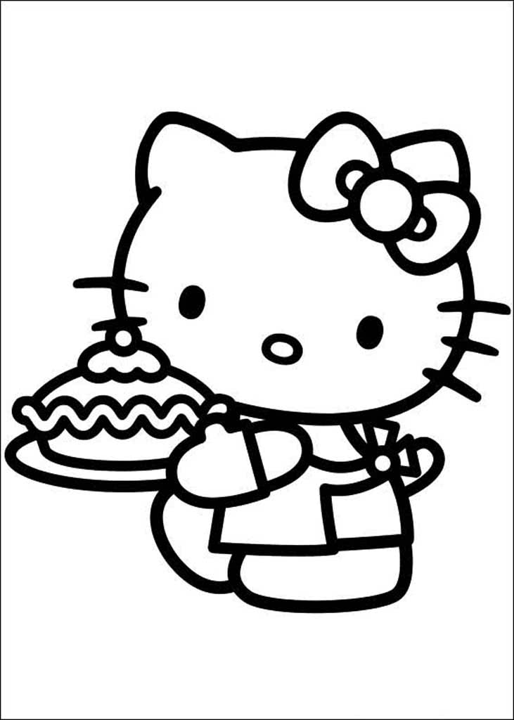 Хелло Китти с пирогом