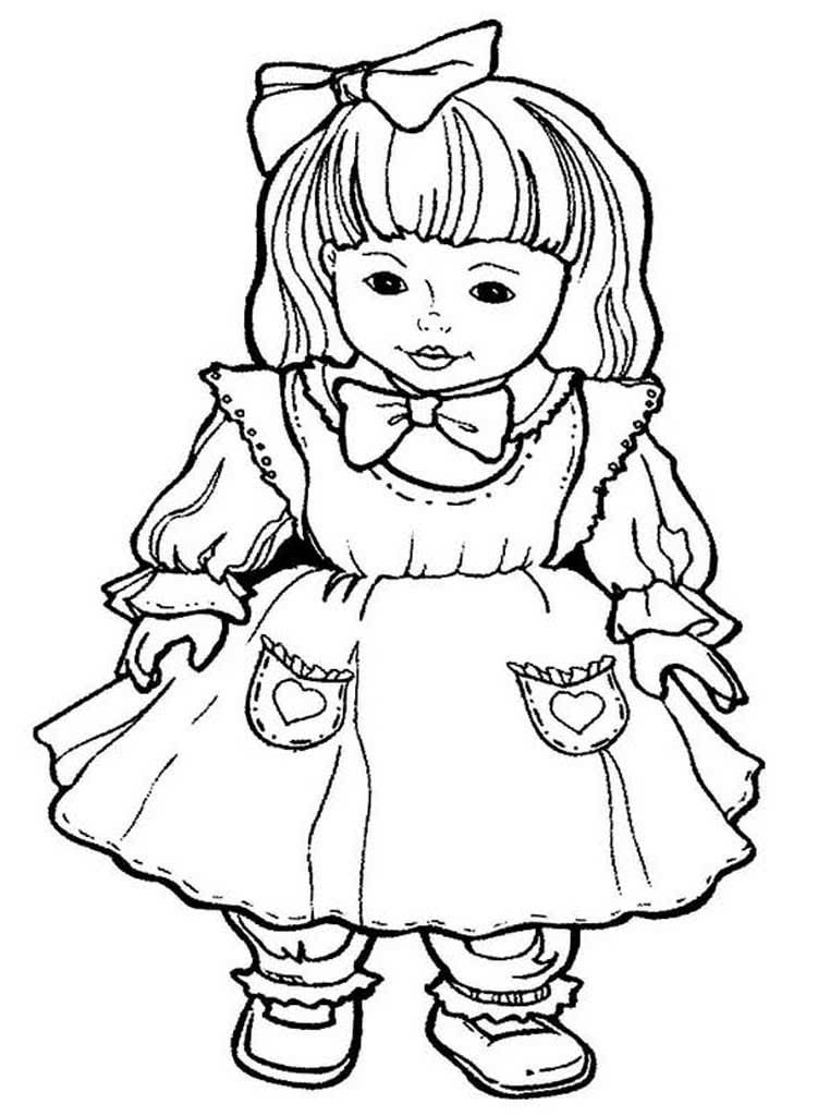 Красивая кукла в платье