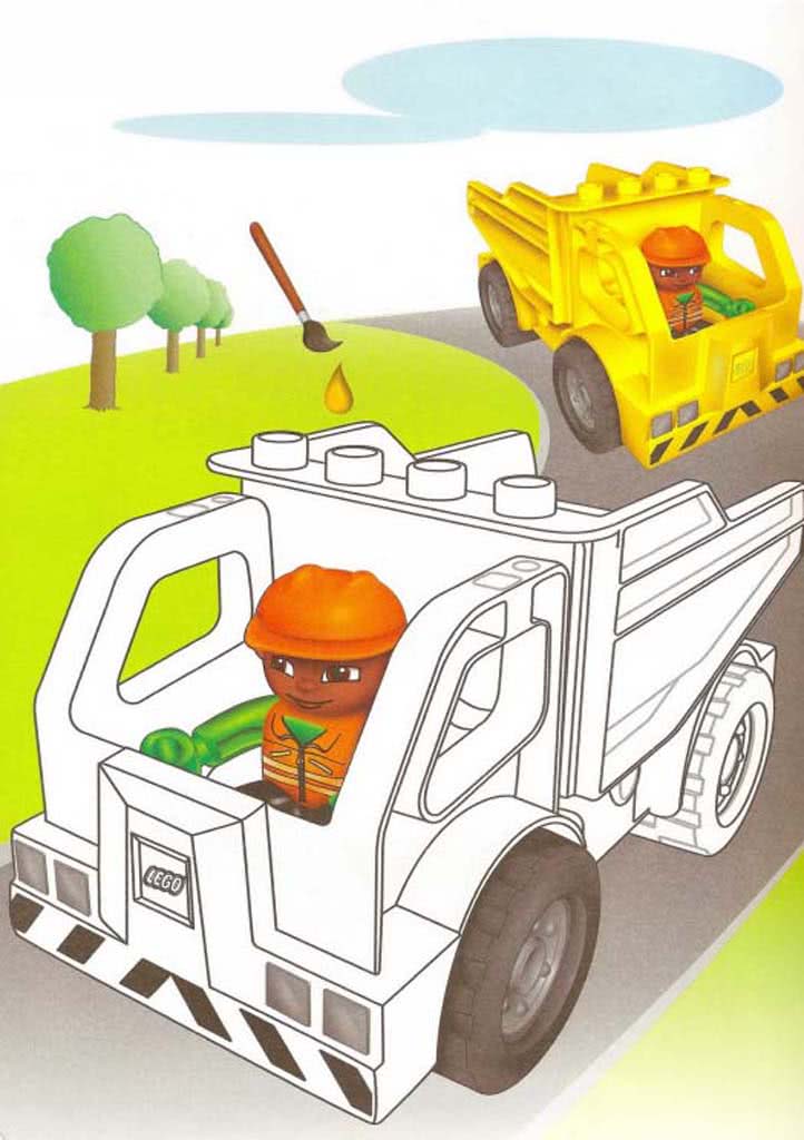 Лего грузовики с водителями