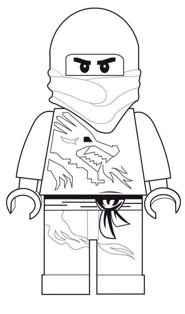 Лего ниндзя с драконом на костюме