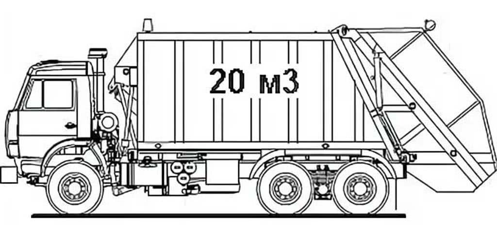 КАМАЗ мусоровоз 20 м3