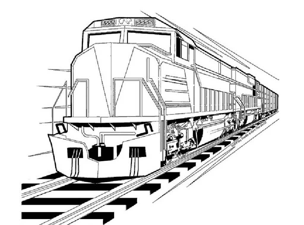 Поезд РЖД с вагонами