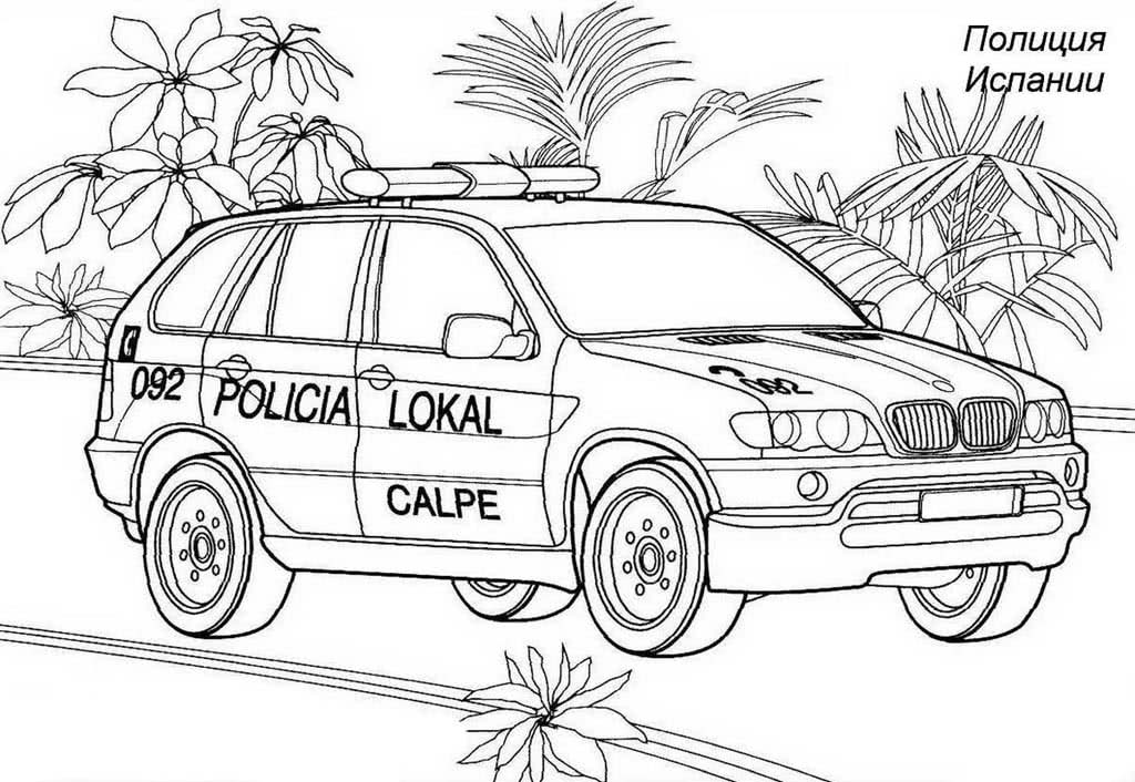 Полицейская машина Испании