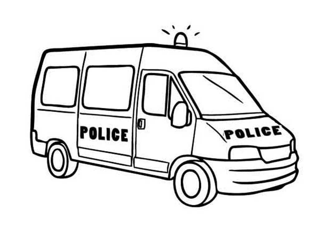 Грузовая полицейская машина