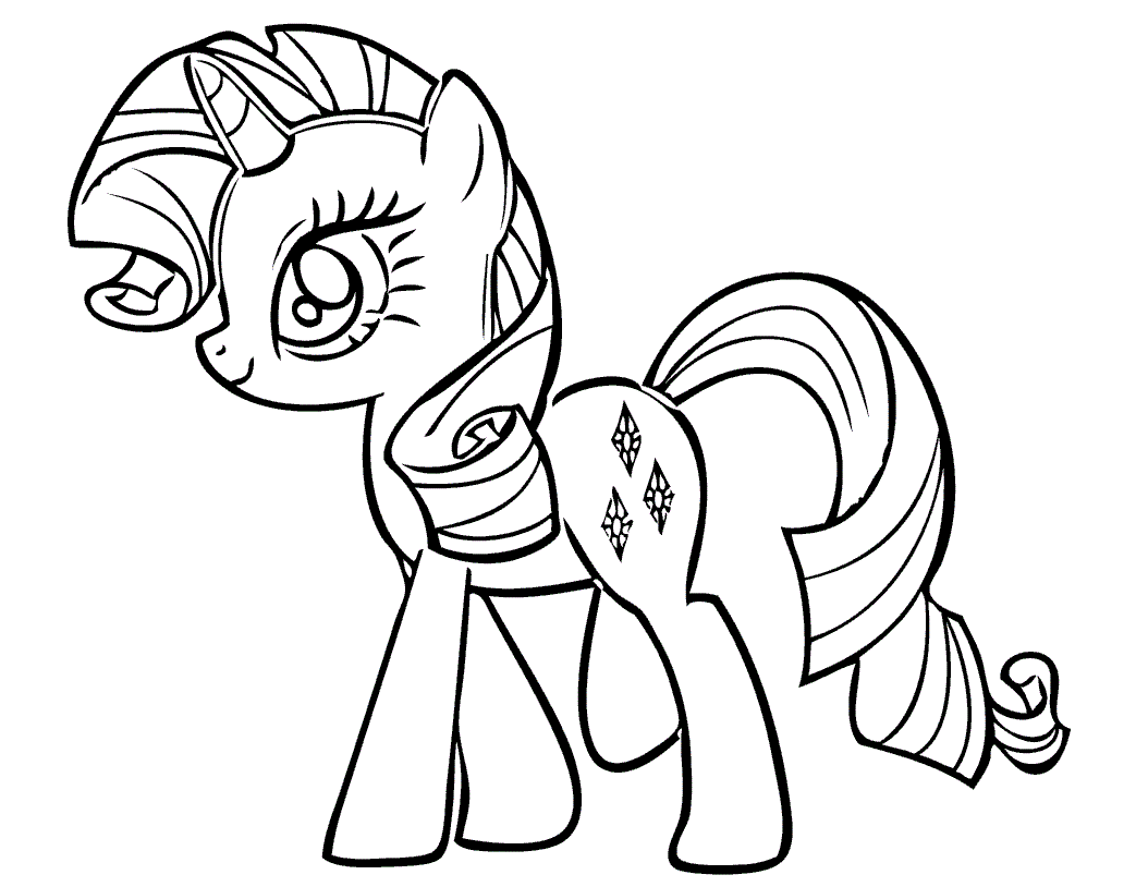 My little Pony раскраска Рарити