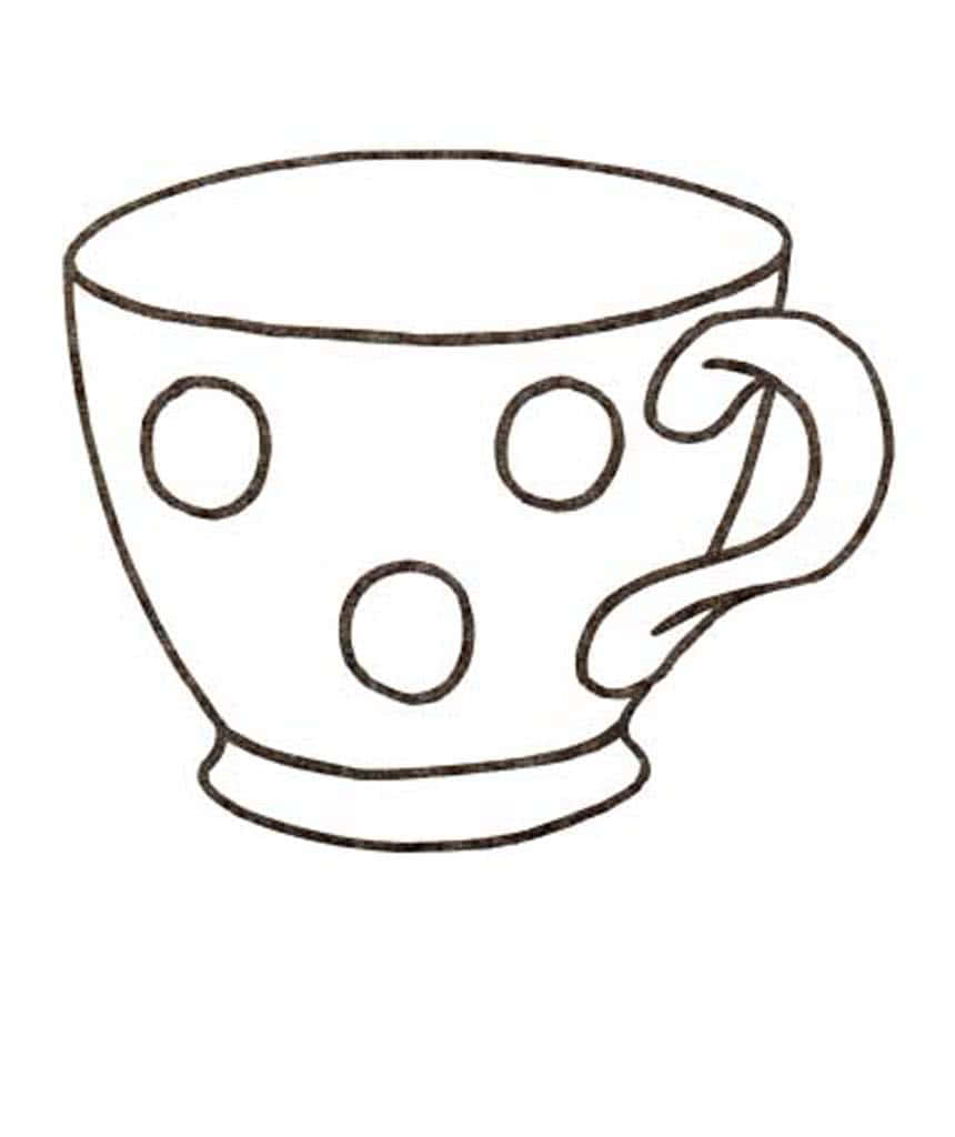 Чашка рисунок для детей