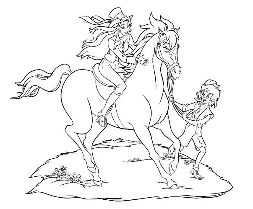 Принцесса верхом на лошади