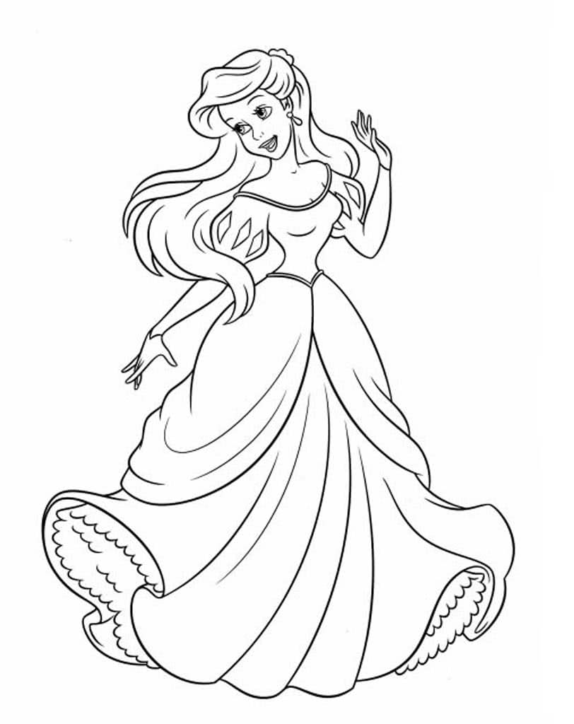 Принцесса русалочка в платье