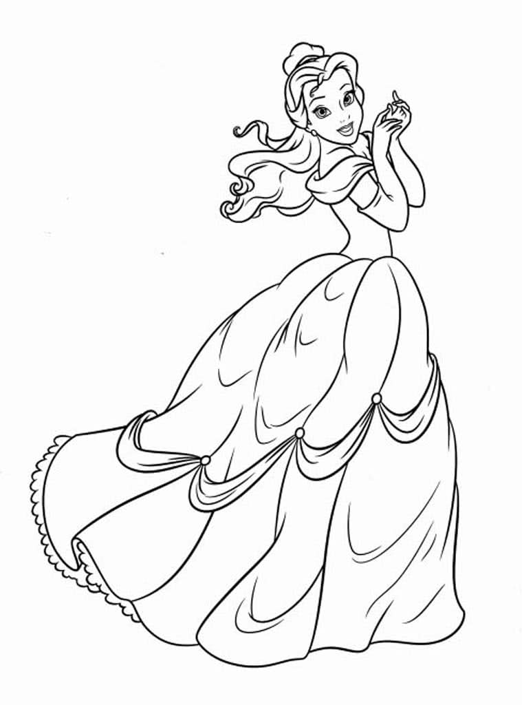Принцесса бэлль в платье