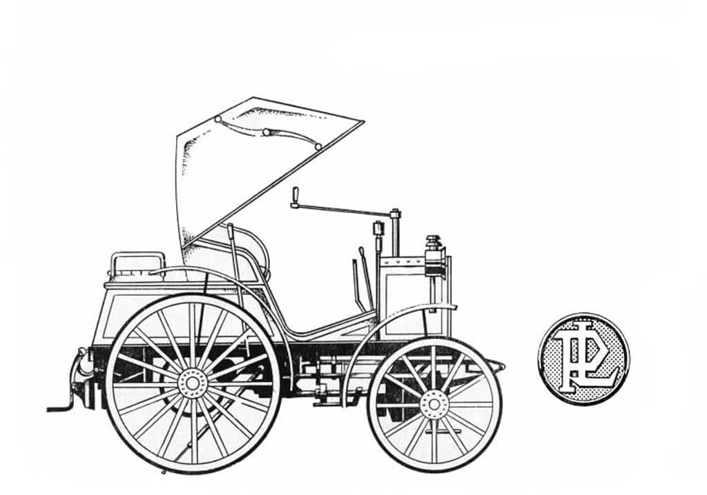 Ретро автомобиль 1879 года