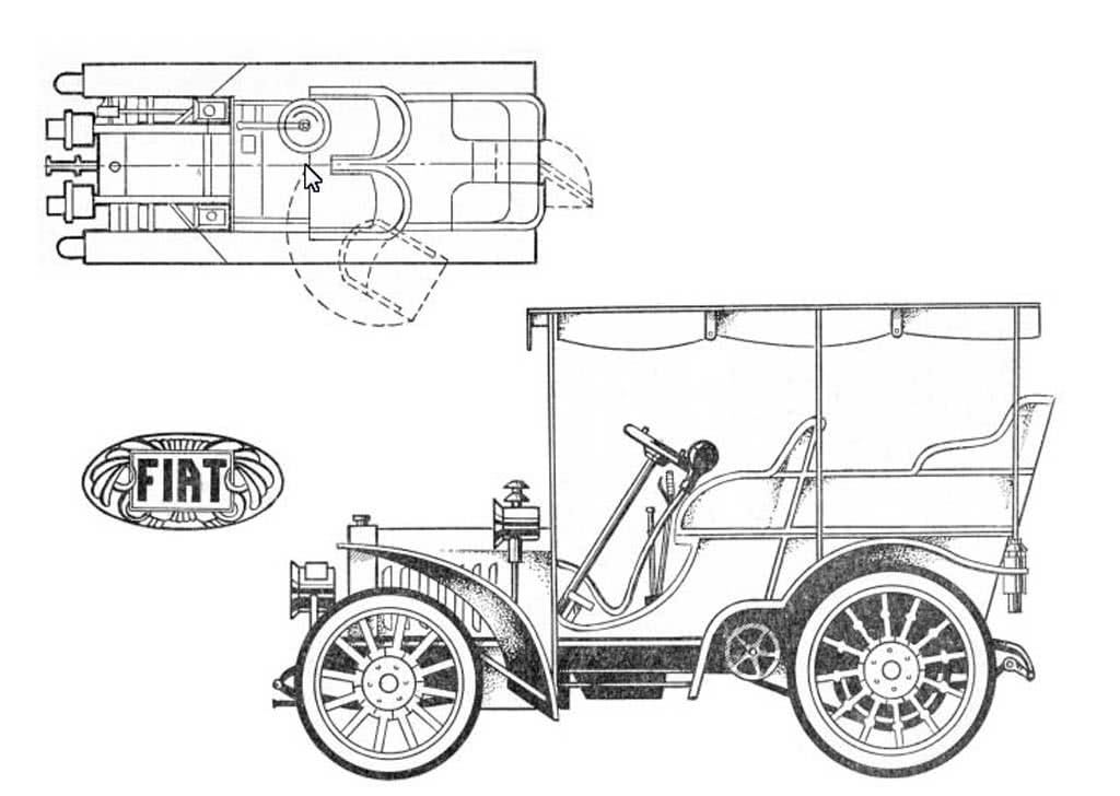 Классический ретро автомобиль ford model t 1909