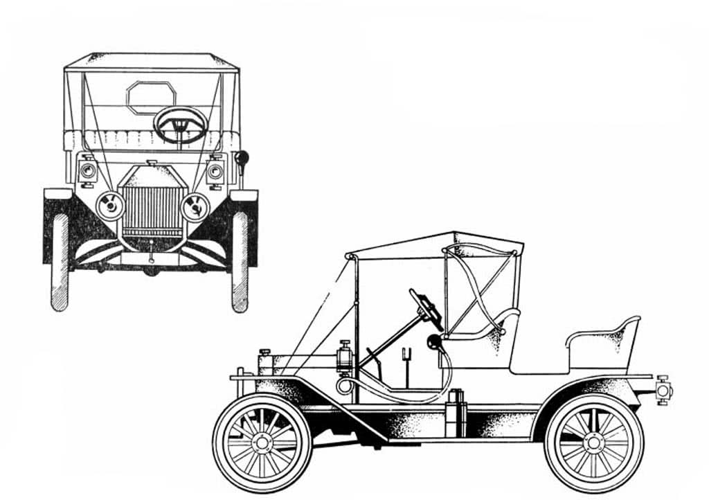 Ретро автомобиль Ford model a 1927