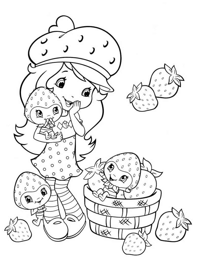 Милая Шарлота Земляничка с корзинкой ягод
