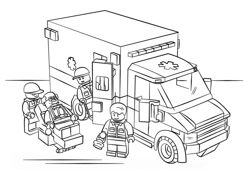 Лего машина скорой помощи
