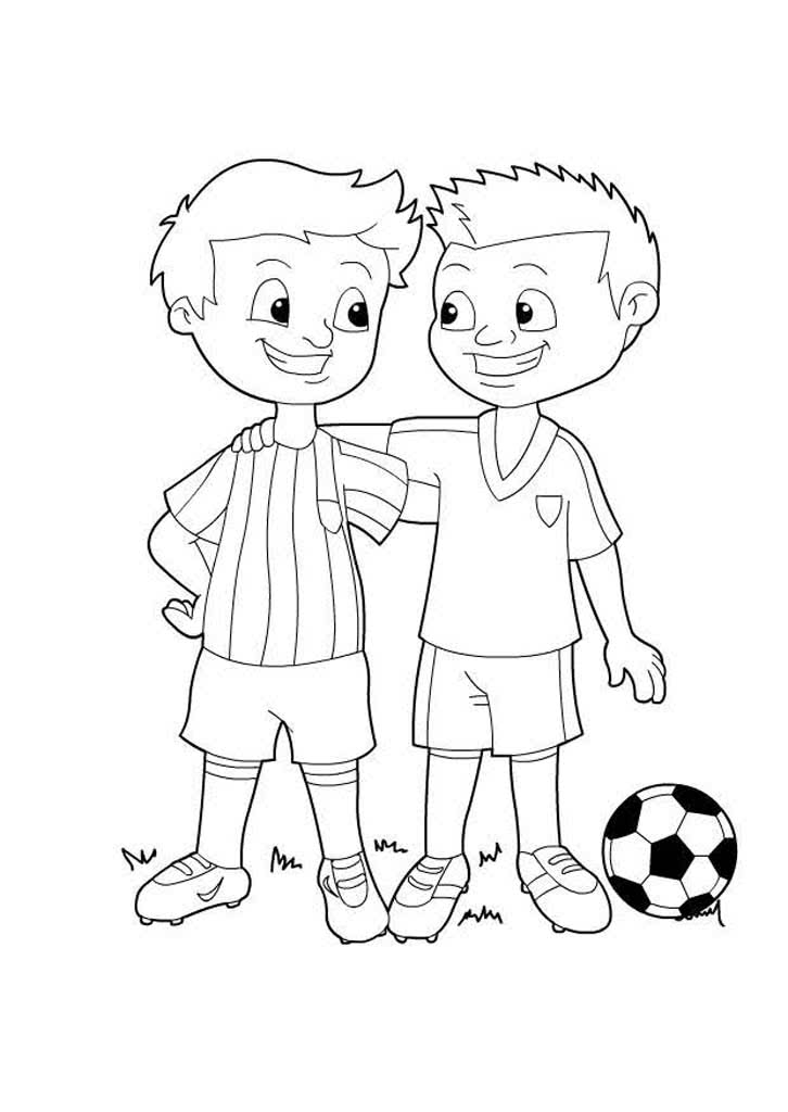 Два мальчика футболиста