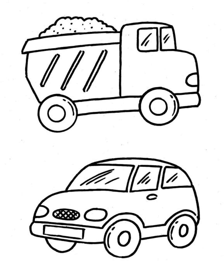 Распечатать раскраски для детишек транспорт. Раскраски машин, паравозов, самолетов и кораблей