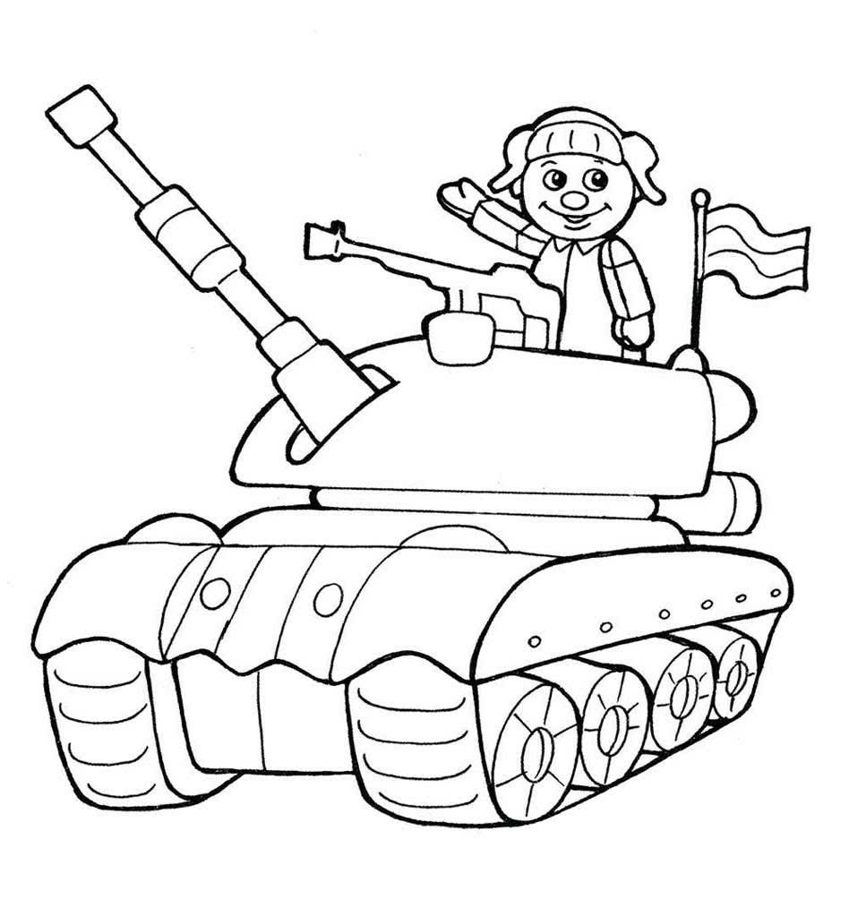 Танк с танкистом