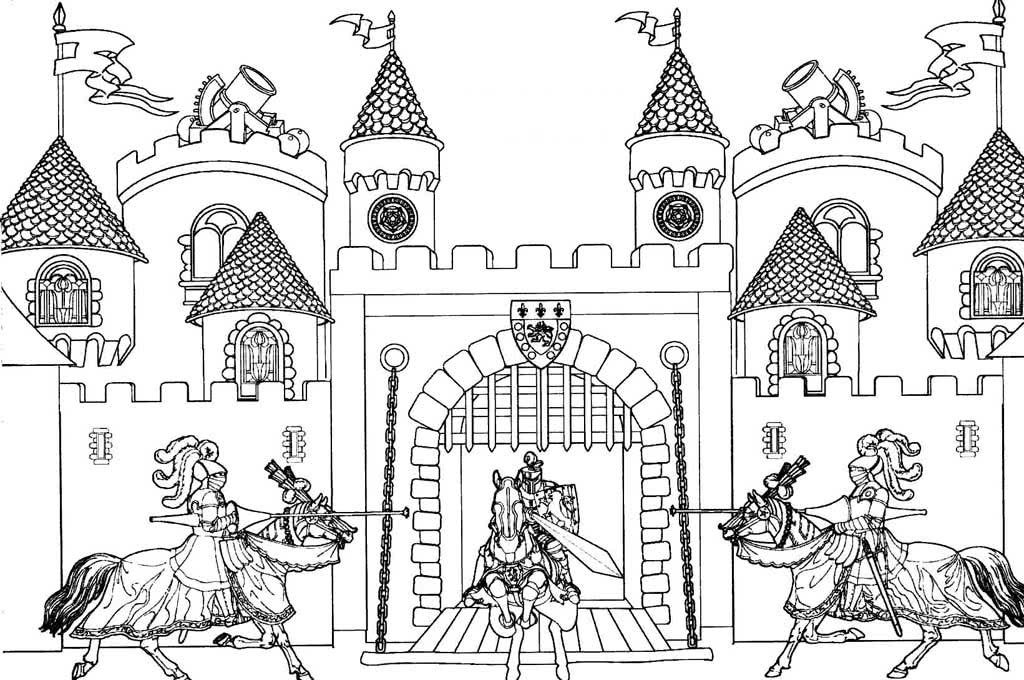 Рыцарский турнир в замке