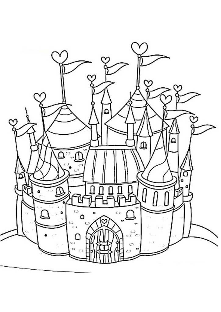 Сказочный замок с сердечками