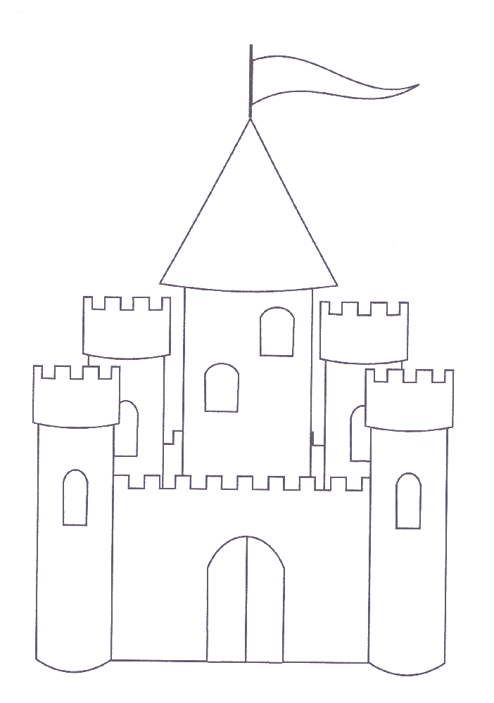Рисунки средневекового замка карандашом для детей (31 фото)