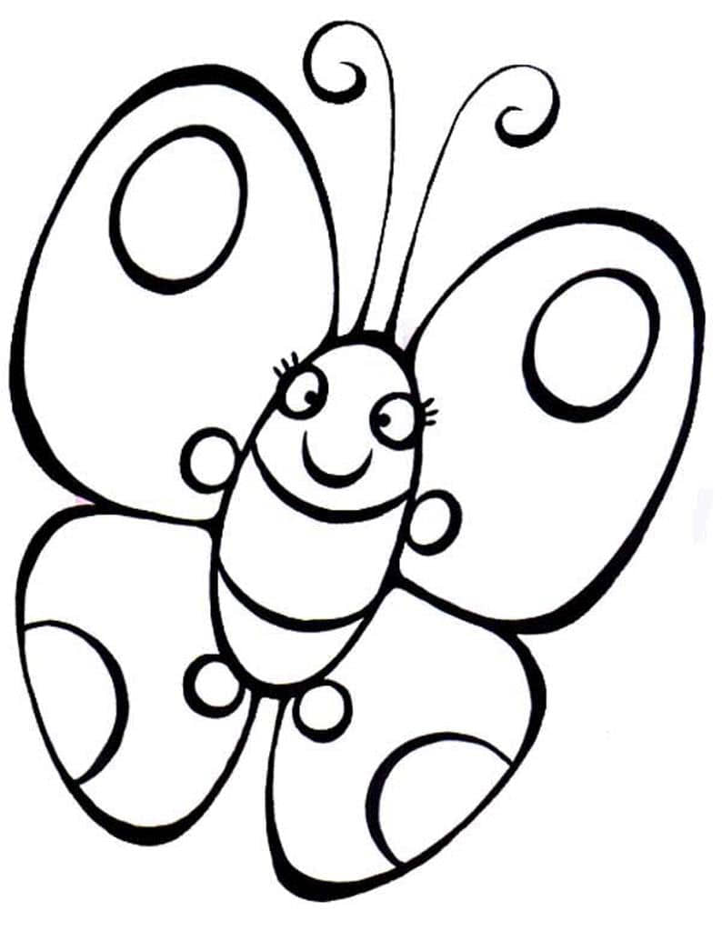 Смешная бабочка с крылышками и глазками