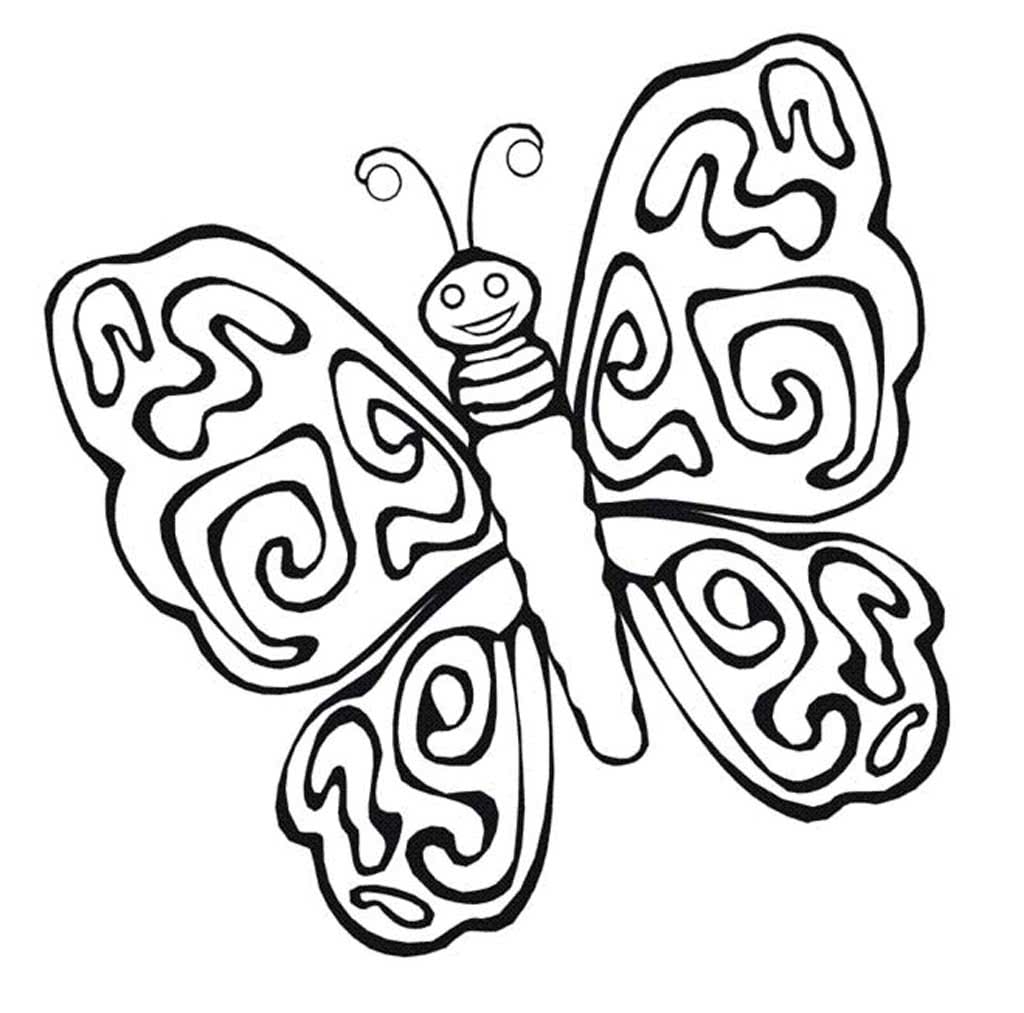 Трафарет бабочки