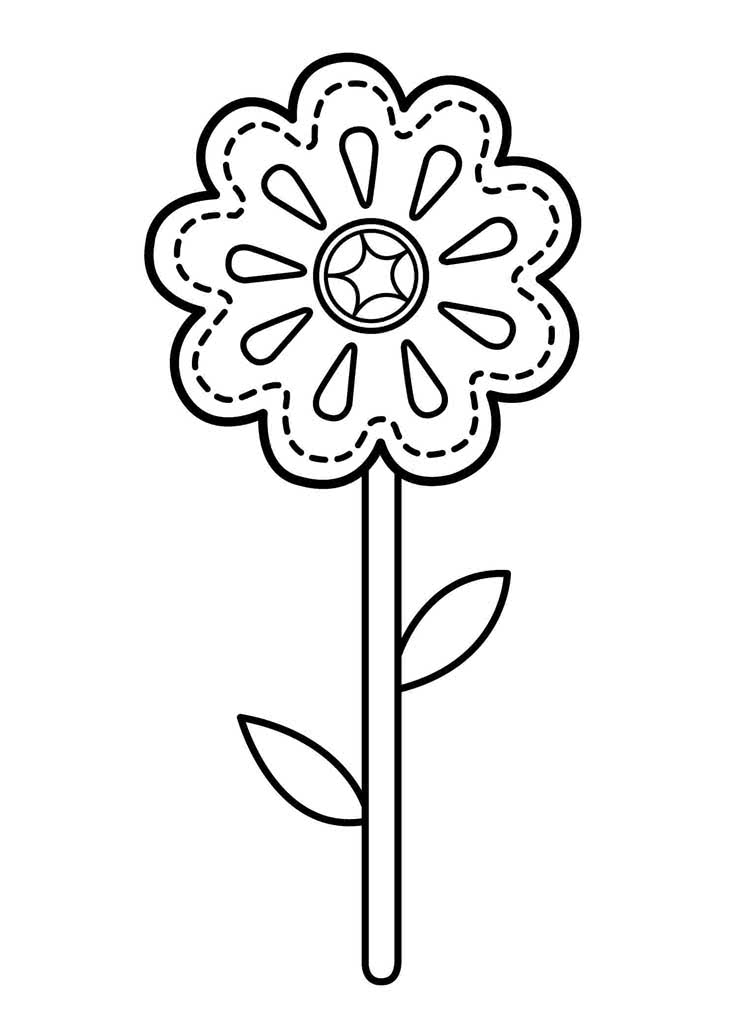 Цветок с узорами