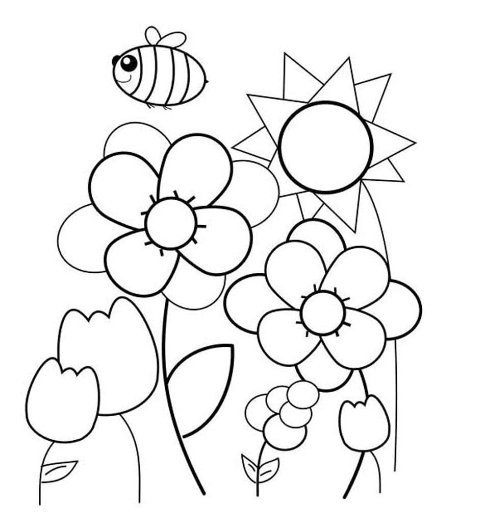 Цветы и пчела