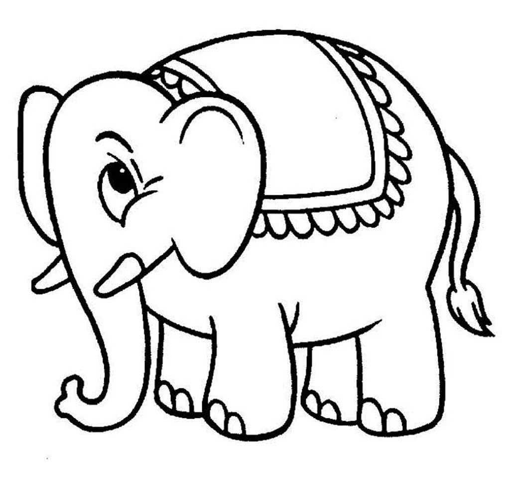 Слон с накидкой на спине