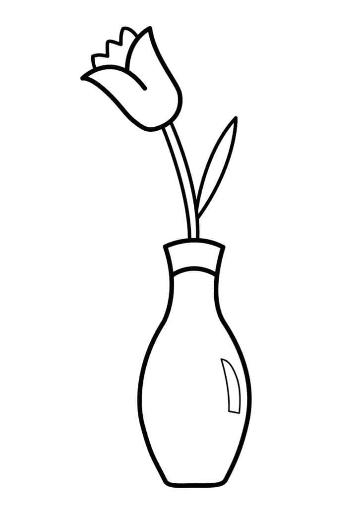 Цветок в вазе