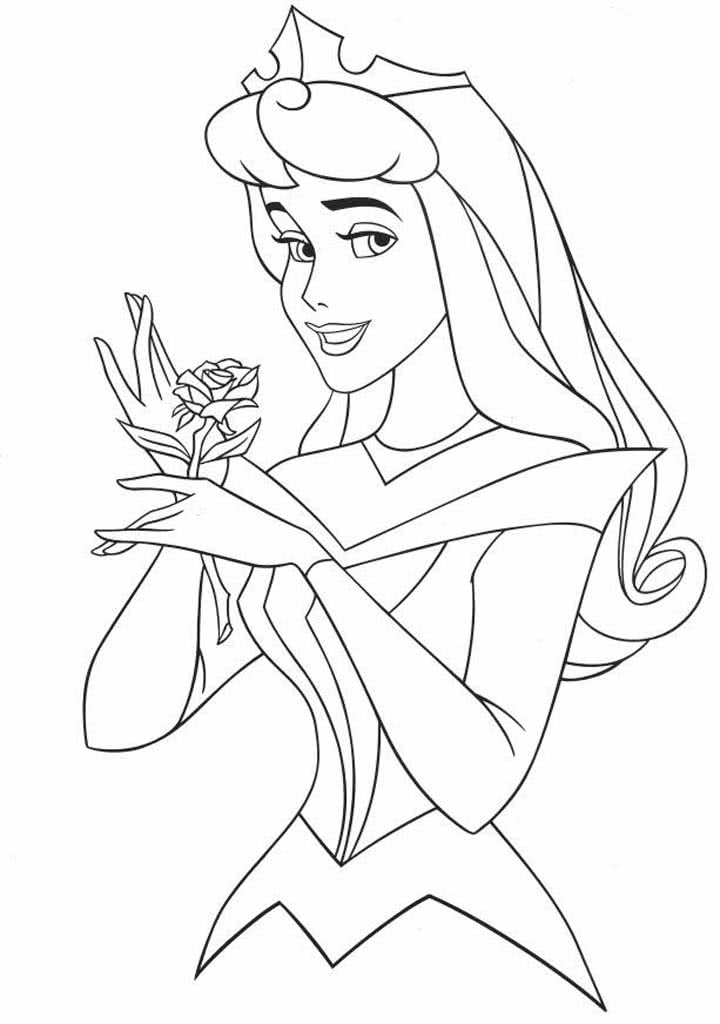 Принцесса Аврора с цветком