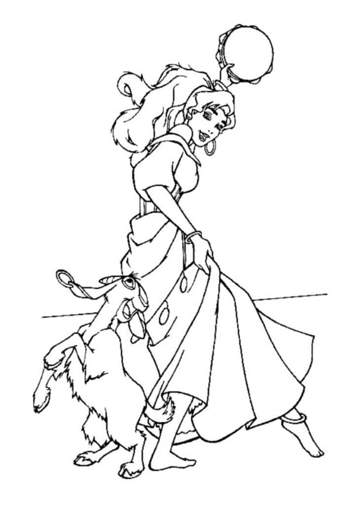 Эсмеральда танцует с козой