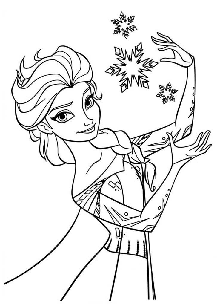 Принцесса Эльза с красовой снежинкой