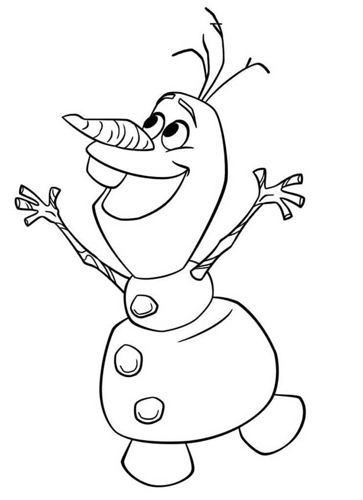 Радостный снеговик Олаф