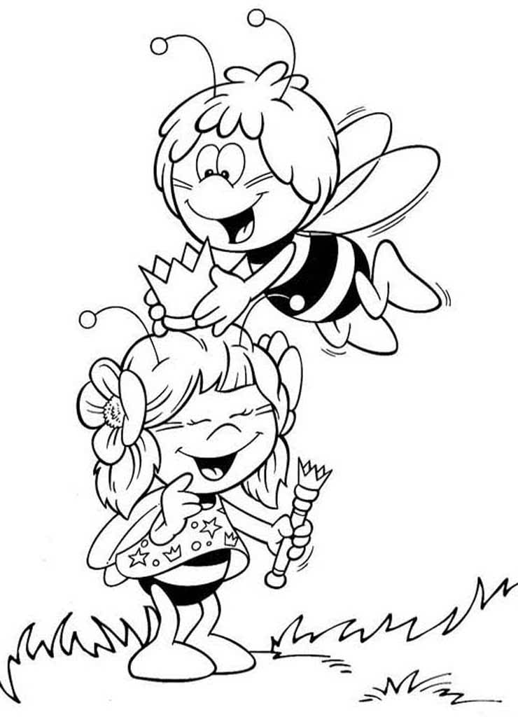 Пчелка Майя и Сандра принцесса
